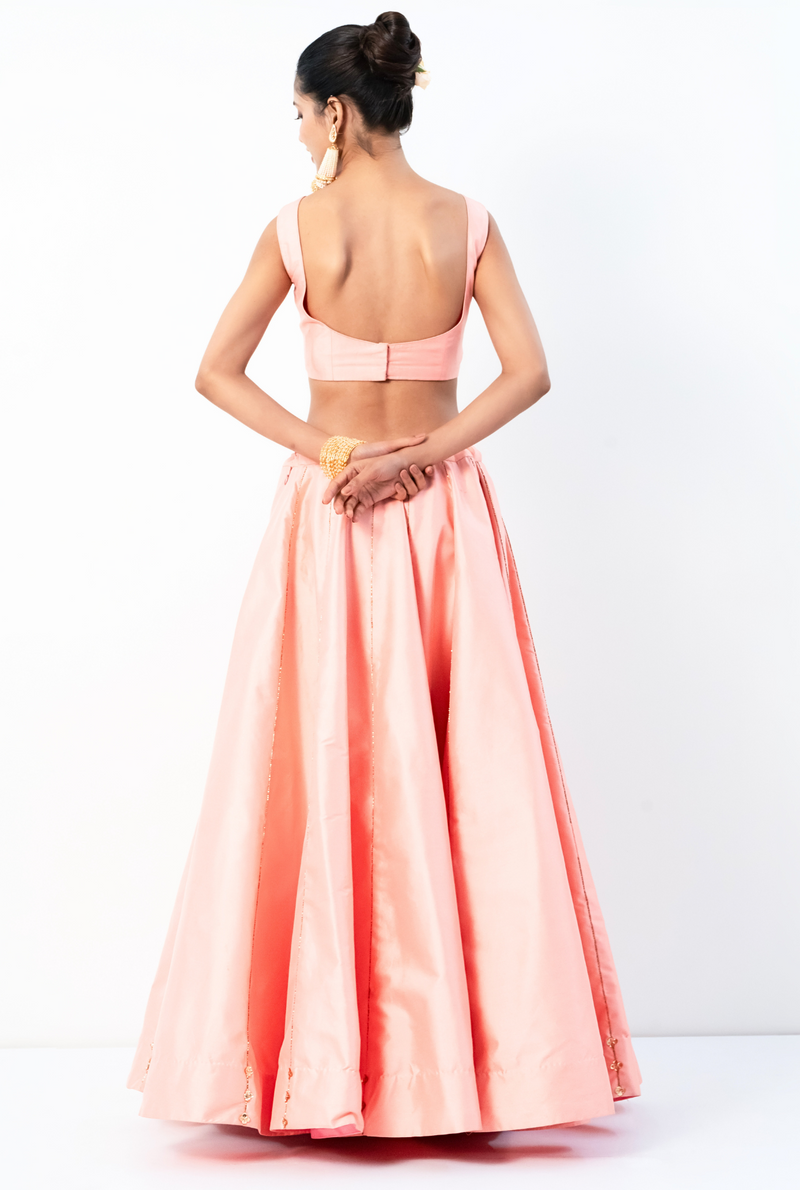 Arunya Lehenga | Peach