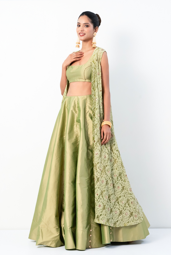 Arunya Lehenga | Shades of Green