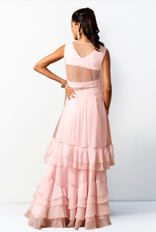 Rosa Lehenga set | Baby Pink