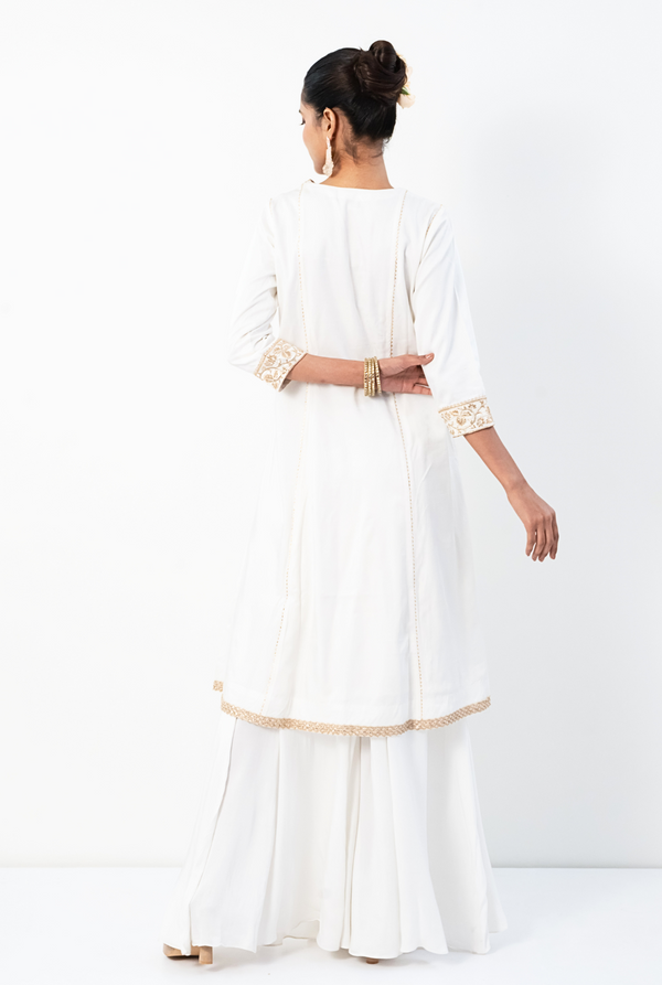Chandrika Kurta Set | Chnadni White