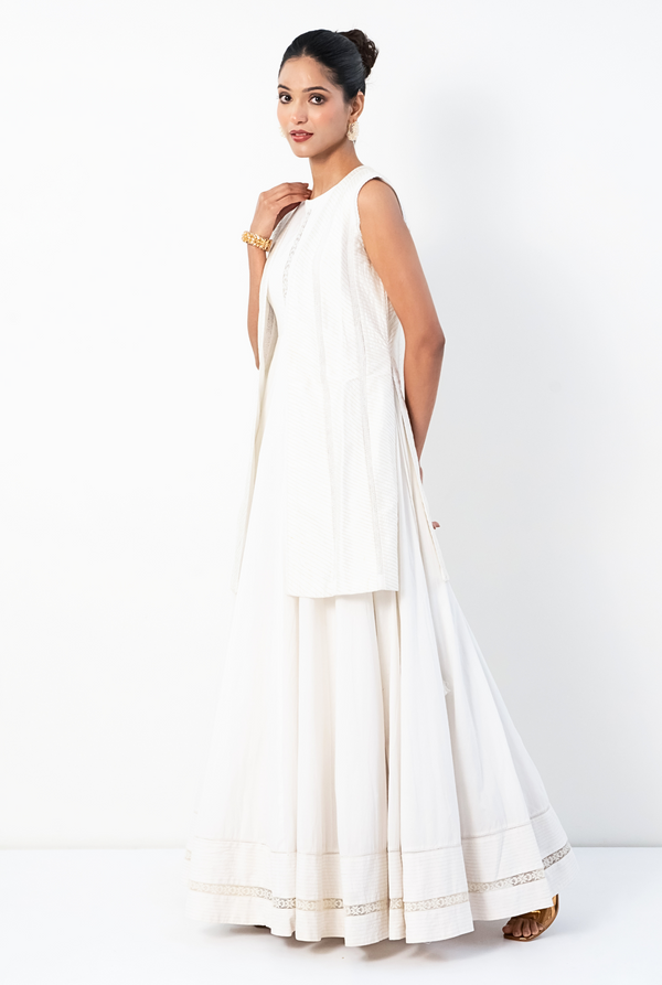 Chandrika Anarkali Set | Supper White