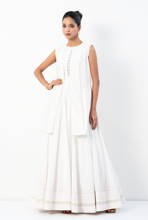 Chandrika Anarkali Set | Supper White