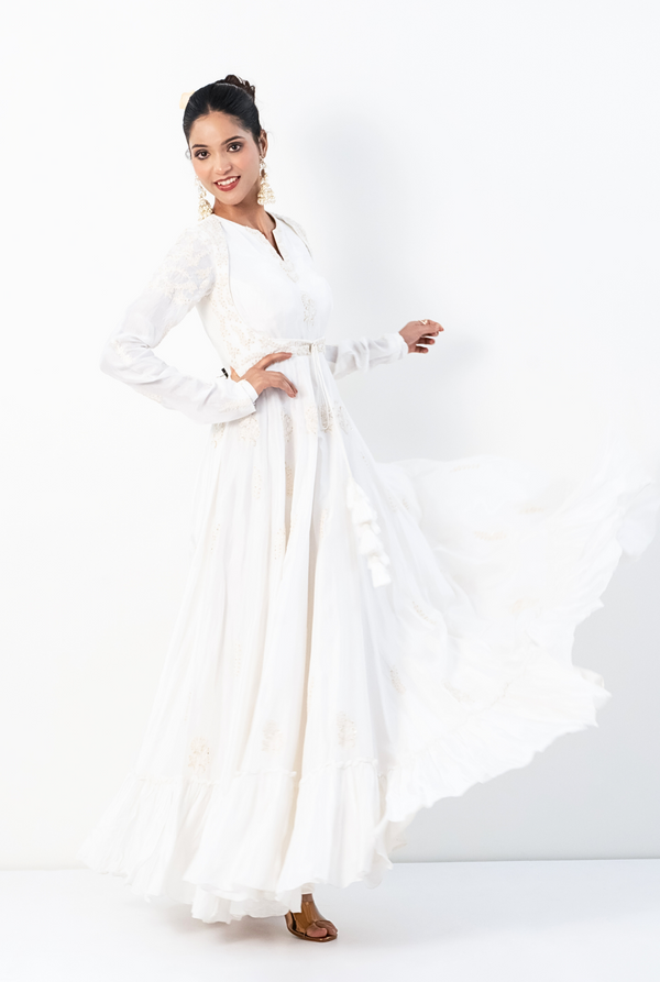Chandrika Anarkali Kurta | supper white