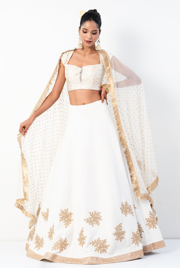 Chandrika Lehenga Set | Ivory