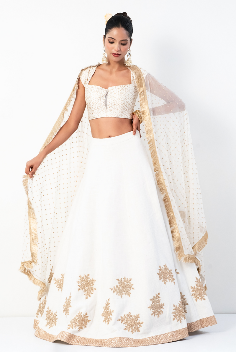 Chandrika Lehenga Set | Ivory