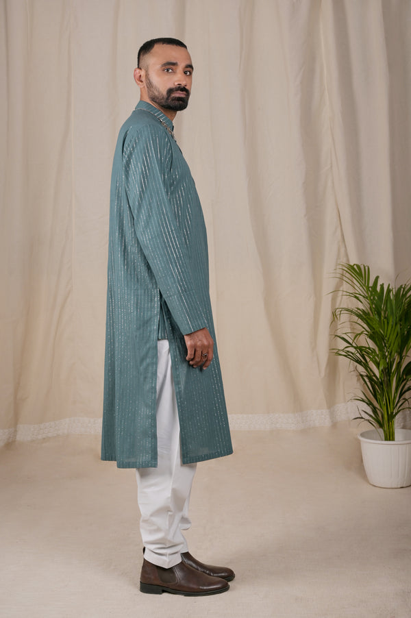Aqua Blue kurta